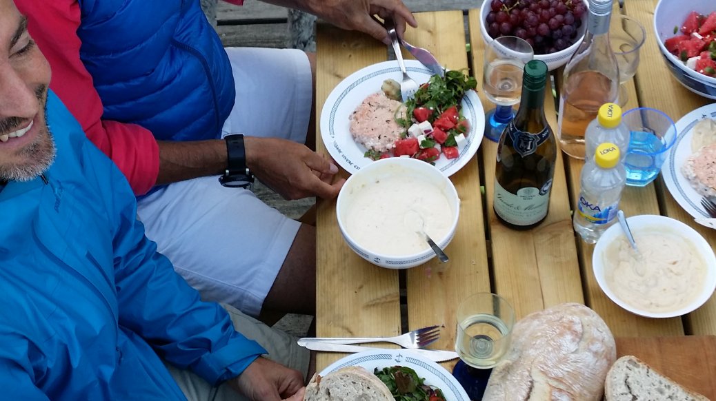 Middag på bryggan