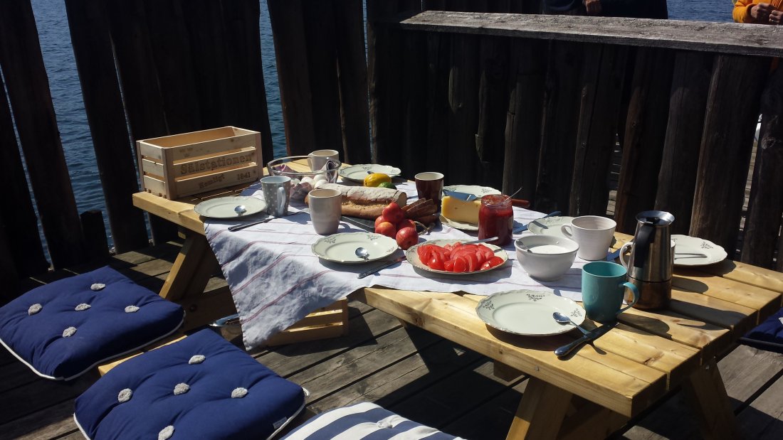 Enjoy a breakfast on the deck