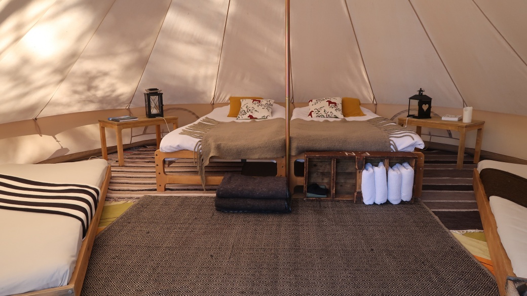 Glamping är som att bo på ett naturhotell